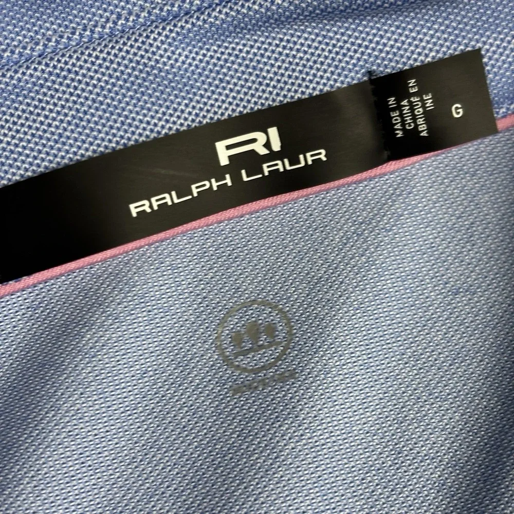 RLX Ralph Lauren‎ Men's L Wicking Oxford Performance Golf Polo Shirt